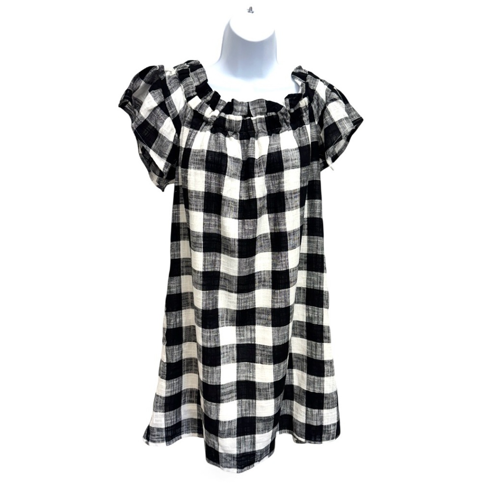 Philosophy Monochrome  Linen Plaid Dress Size Small NWT